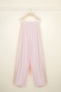Pantalon ample en laine d'été - Pivoine