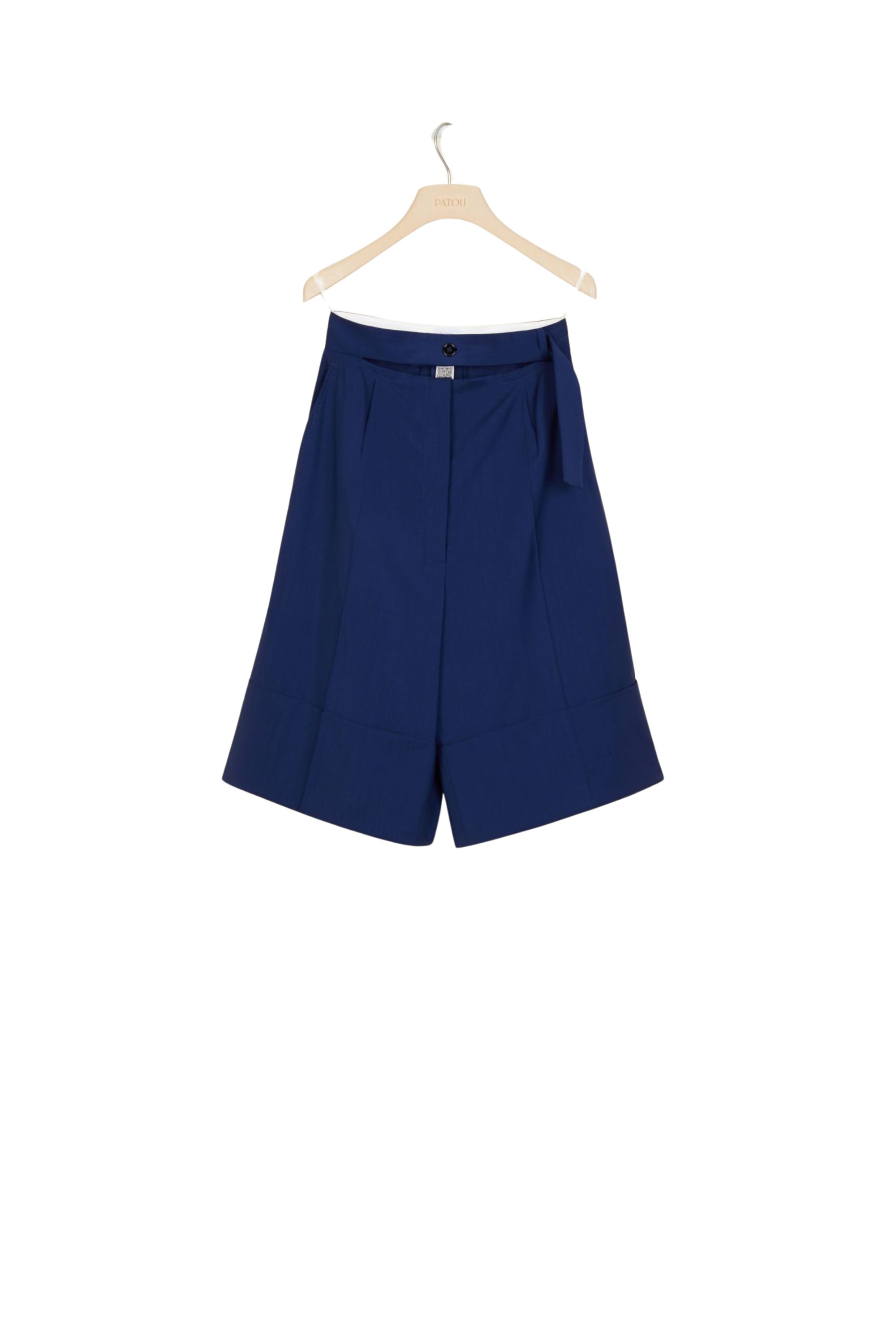 Fluid summer wool shorts - Persian Blue