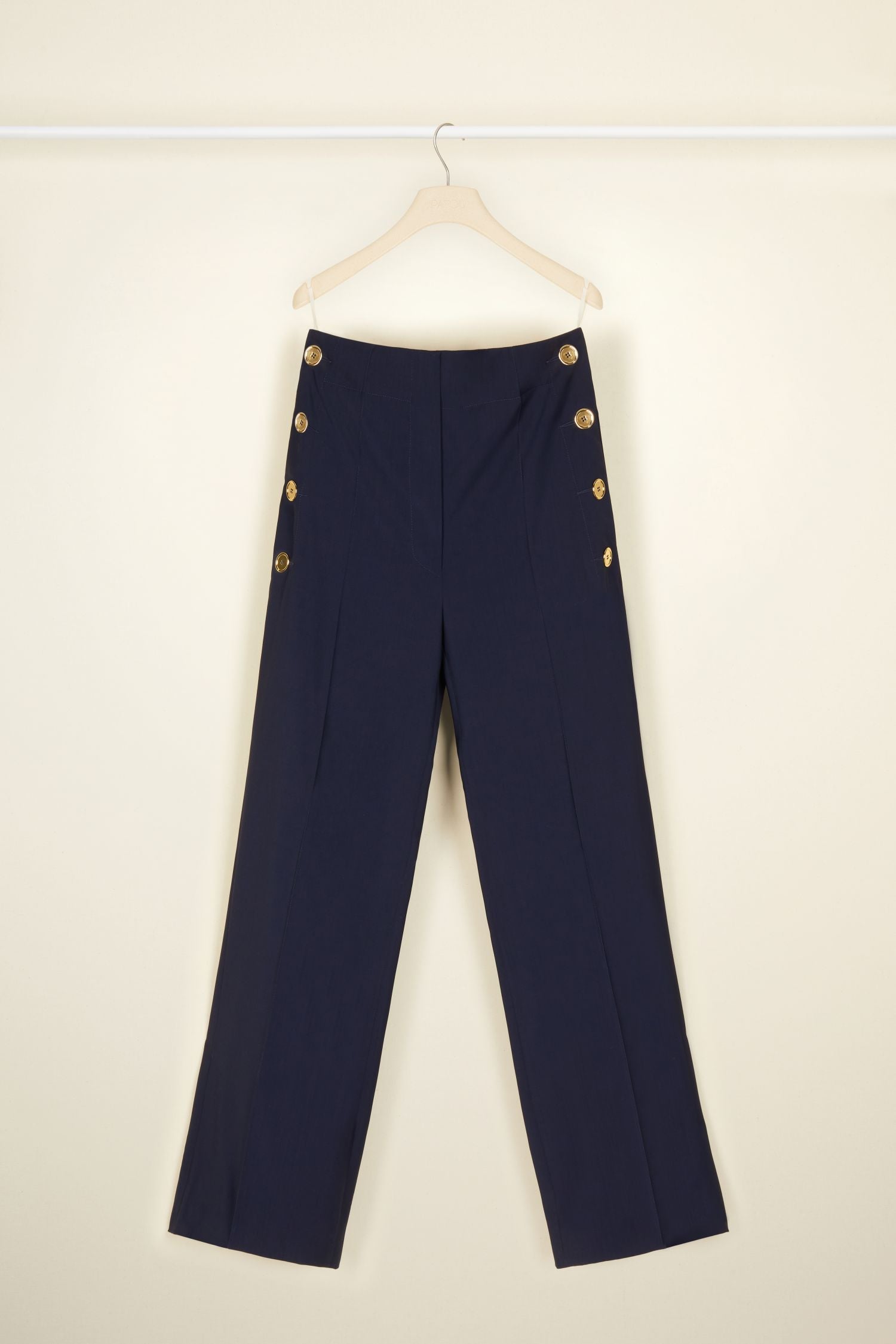 Summer wool sailor trousers - Navy Blue