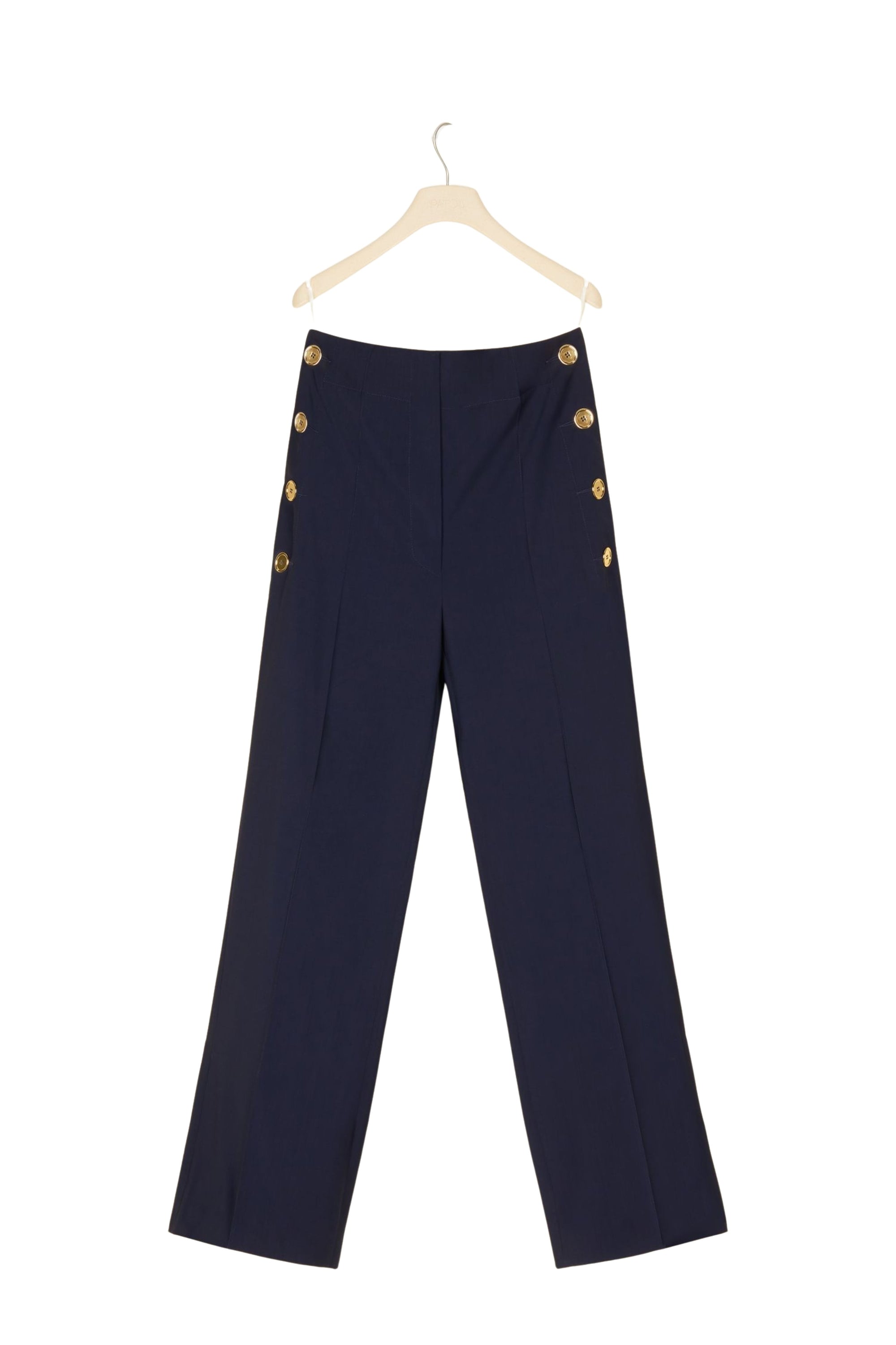 Summer wool sailor trousers - Navy blue