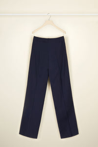 Summer wool sailor trousers - Navy blue