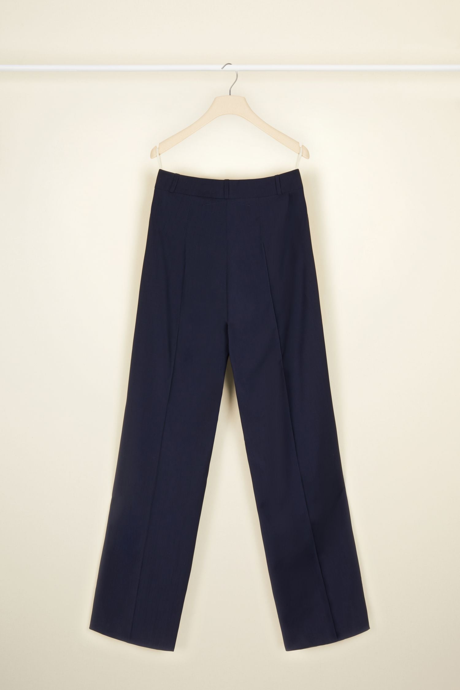 Summer wool sailor trousers - Navy blue