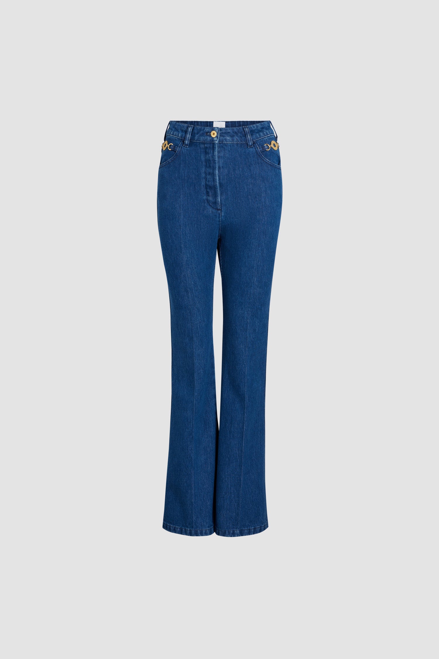 Pantalon évasé en denim bio