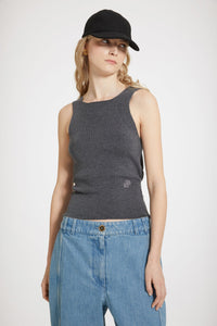 Pantalon cargo en denim bio - Bleu Glacier