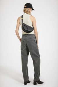 Pantalon cargo en denim bio
