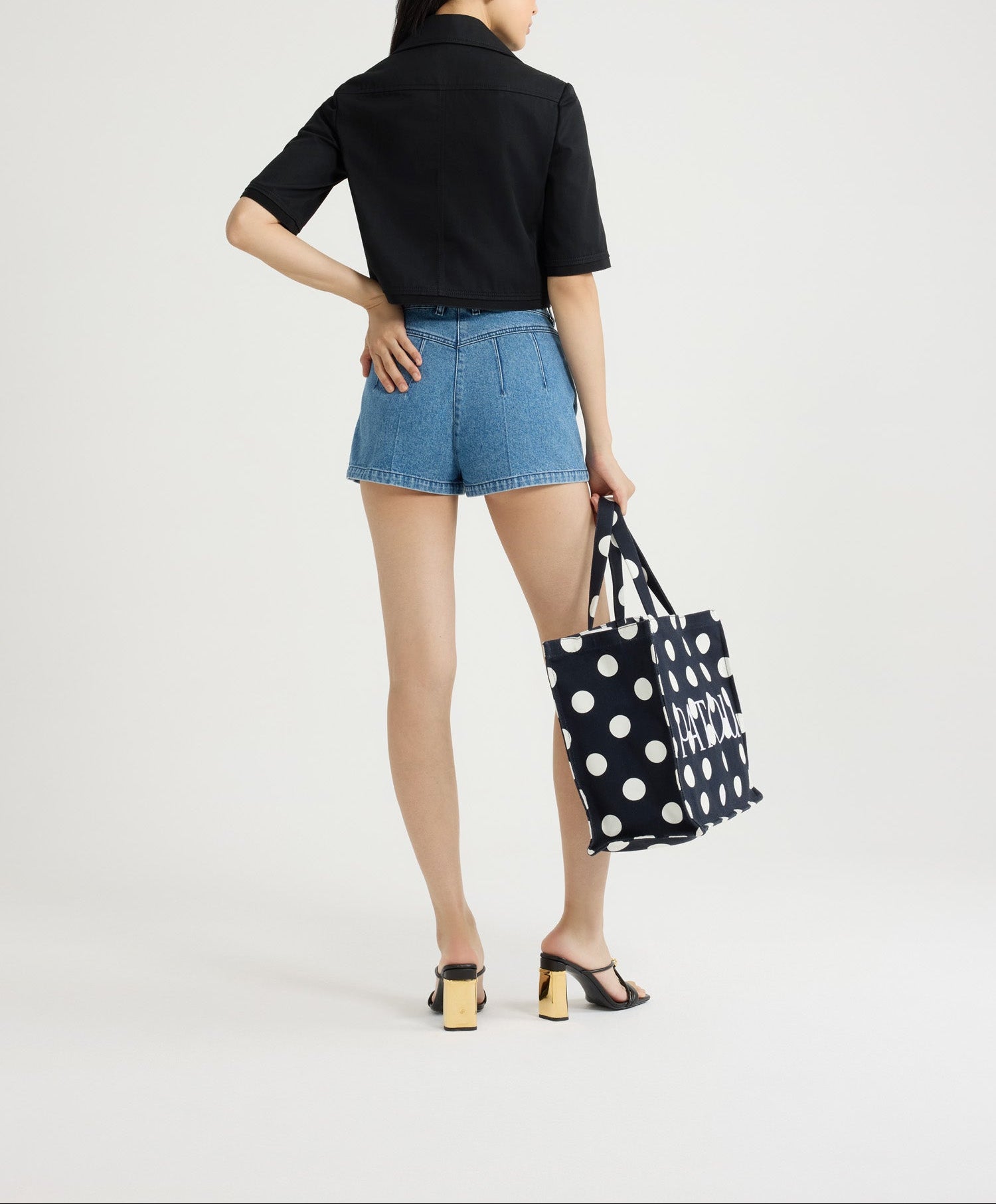 Denim mini shorts - Blue