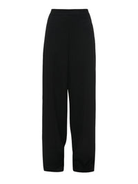 Pantalon à pinces droit en laine - Black