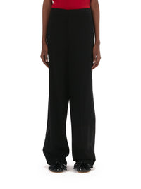 Pantalon à pinces droit en laine - Black