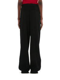 Pantalon à pinces droit en laine - Black