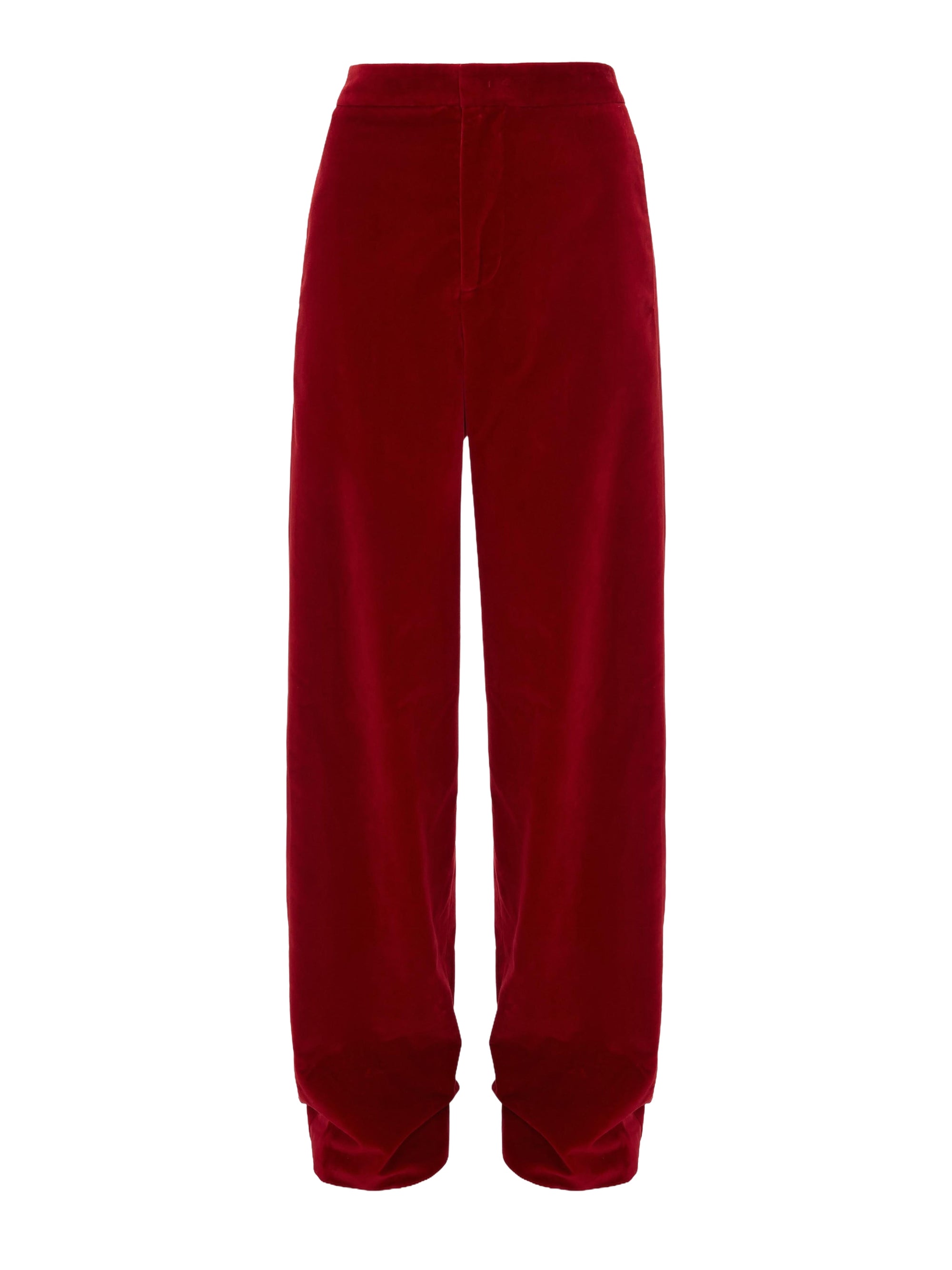 Pantalon droit en velours - Red
