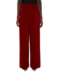 Pantalon droit en velours - Red