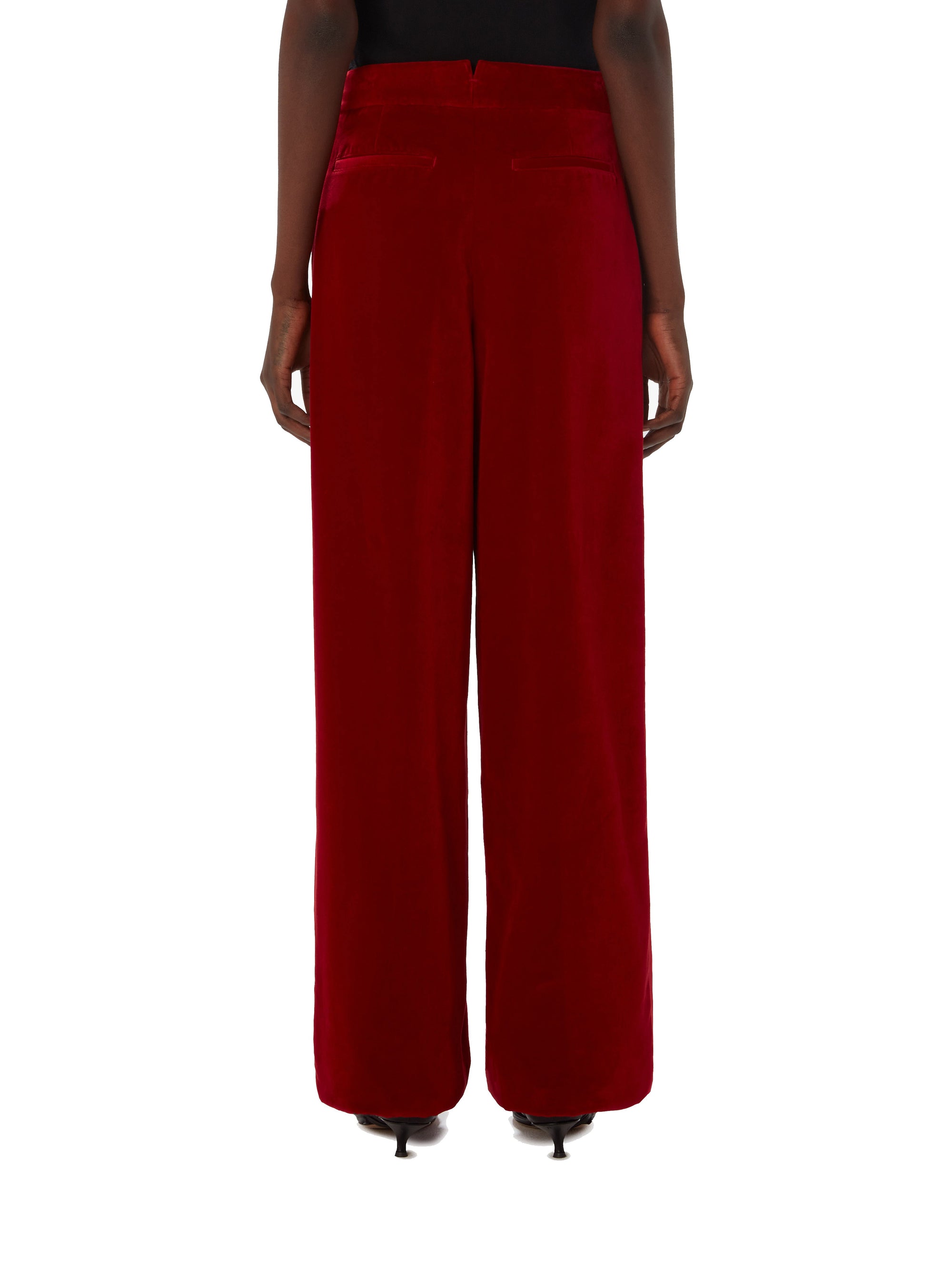 Pantalon droit en velours - Red