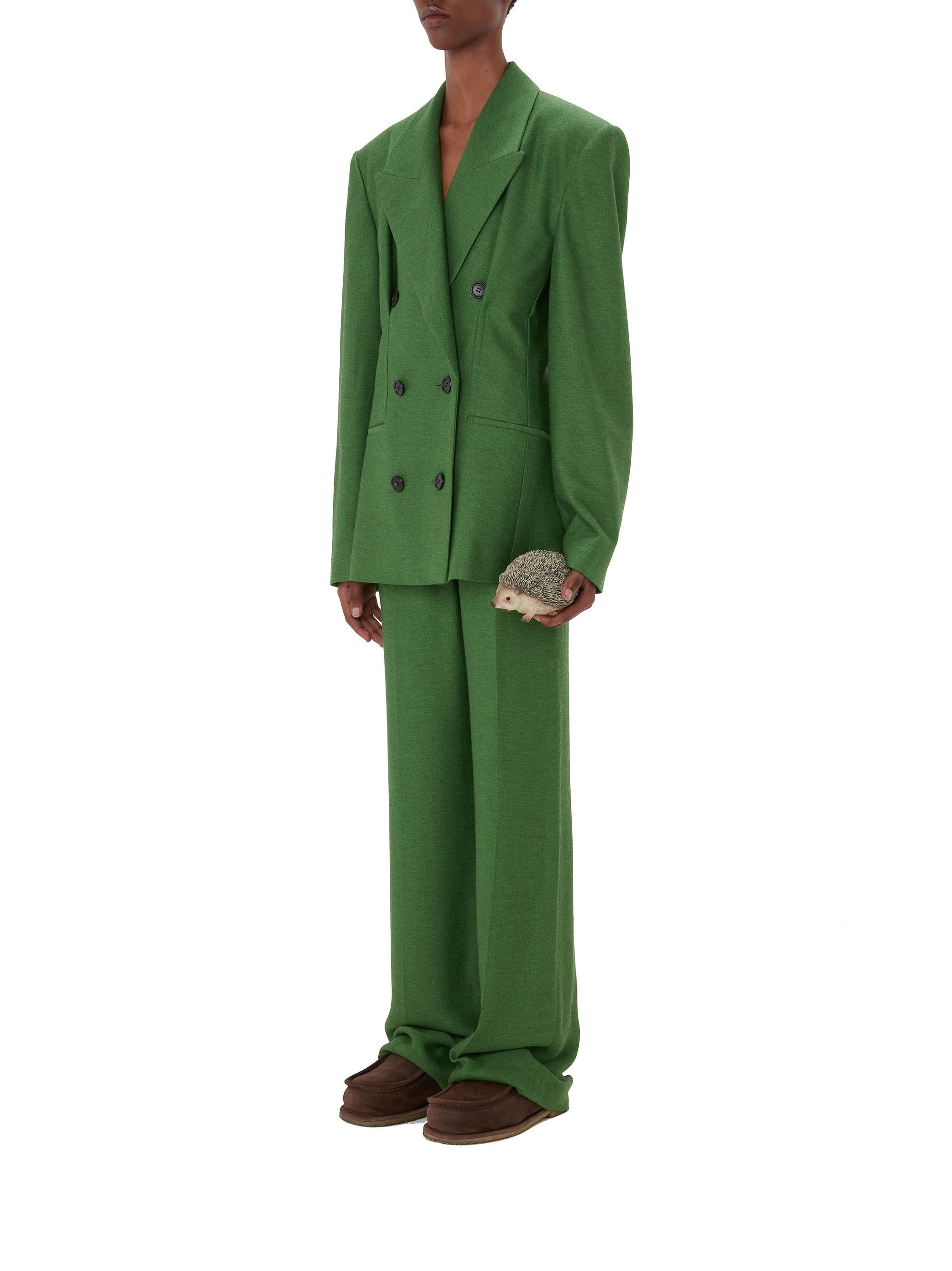 Pantalon ajusté et boutonné - Apple Green