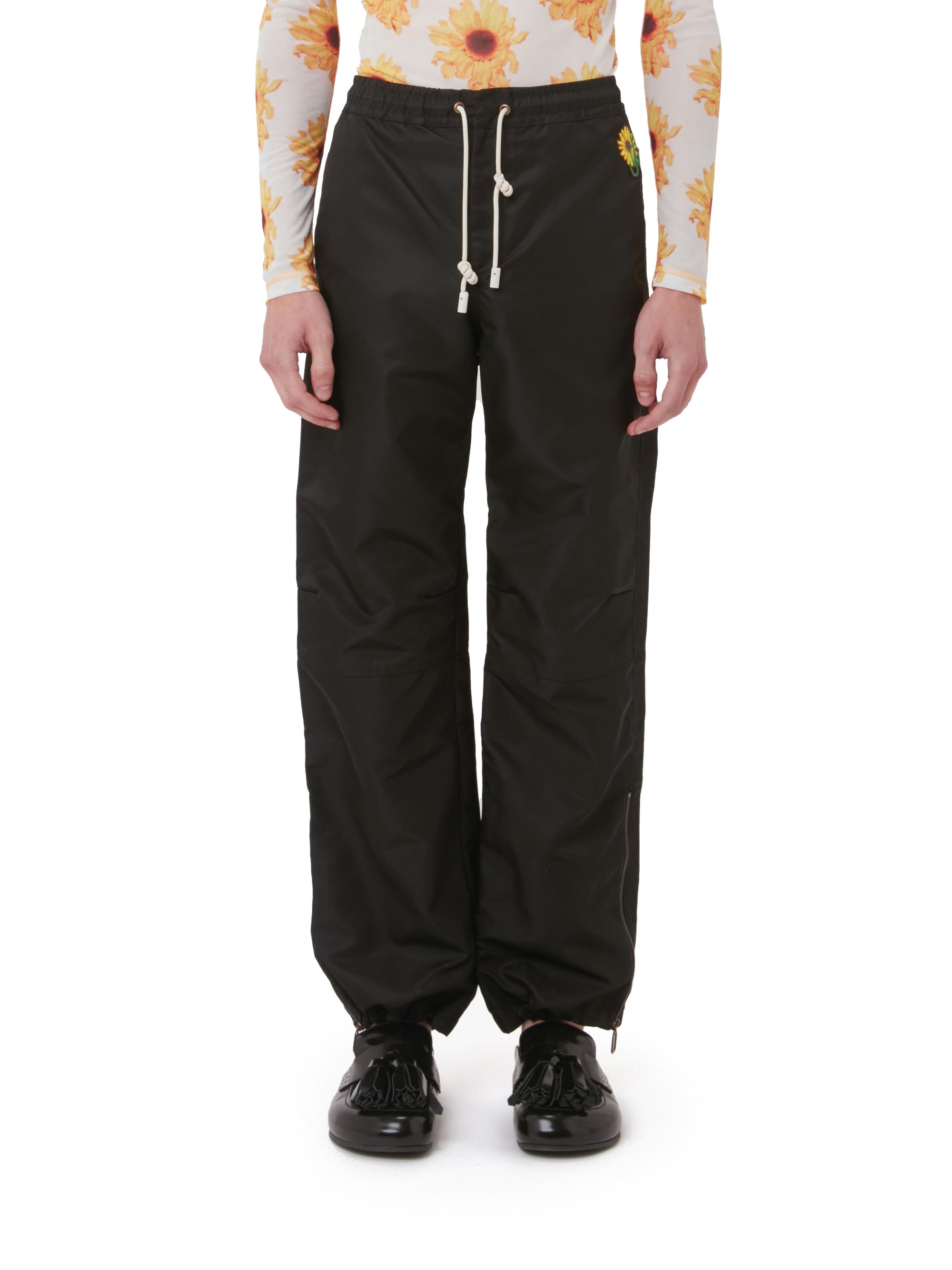 Pantalon à revers zippés - Black