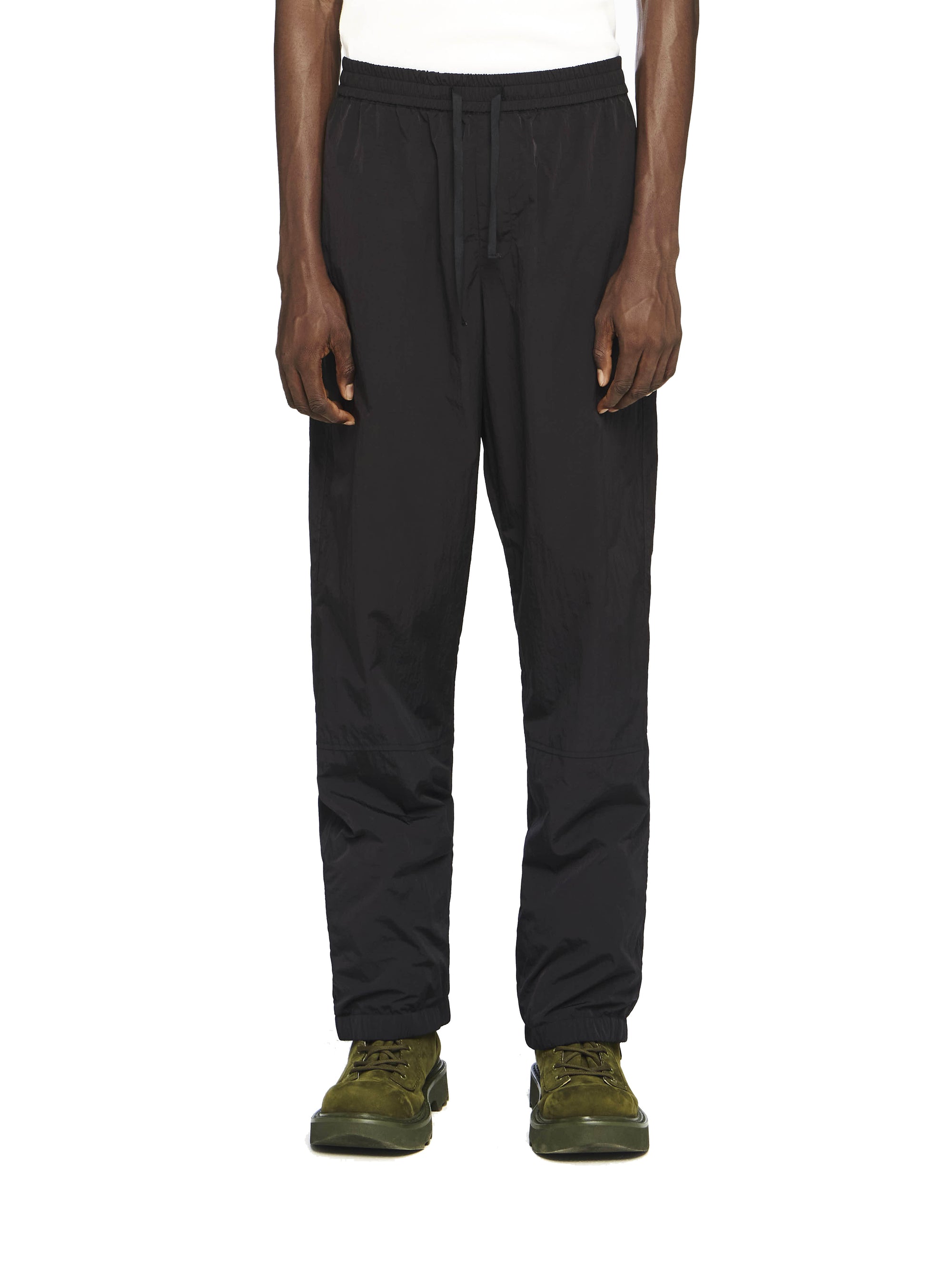 Pantalon À Taille Haute Et Jambes Larges - Black