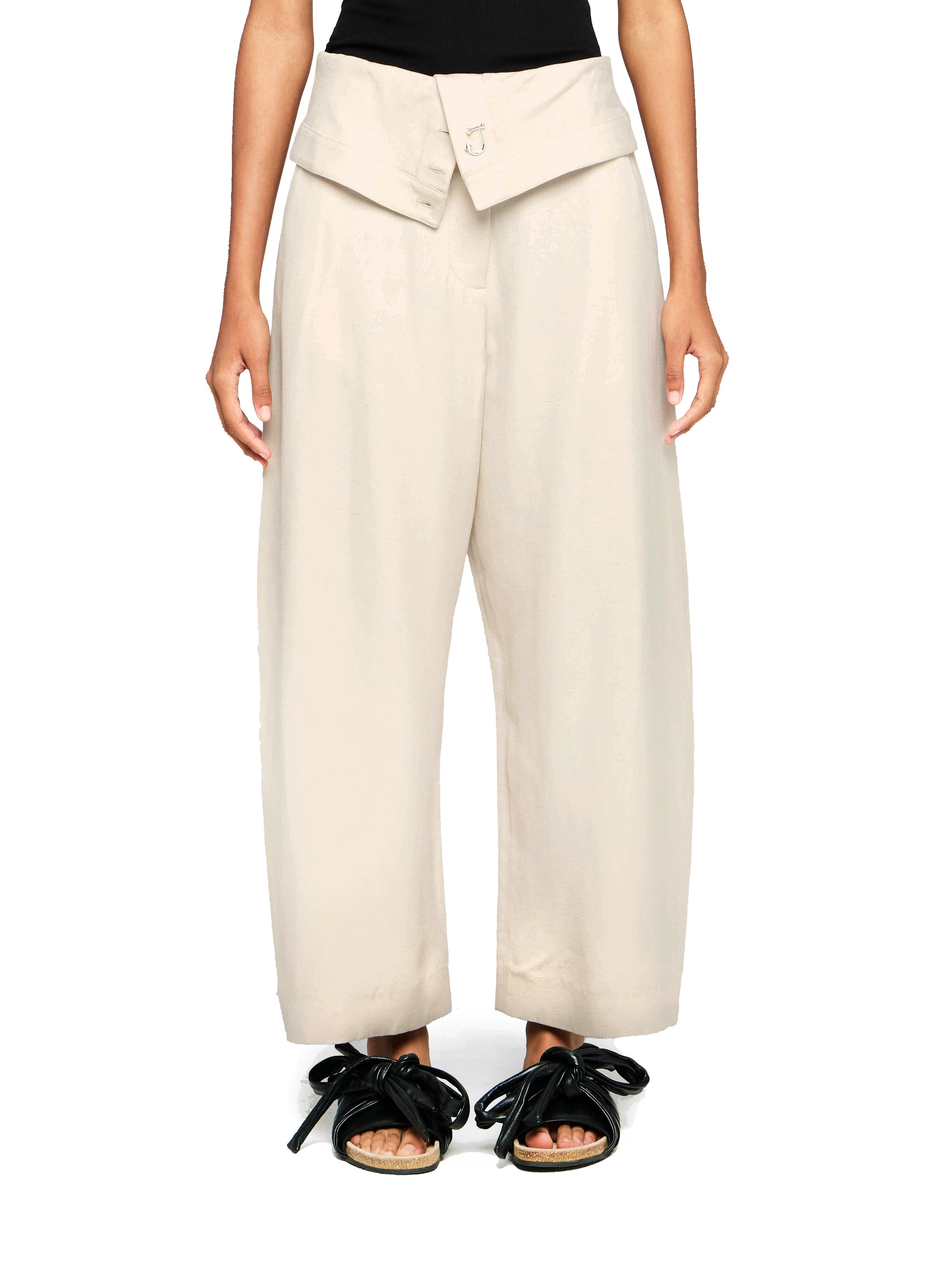 Pantalon À Virgules - Beige