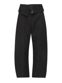 Pantalon large taille haute - Black