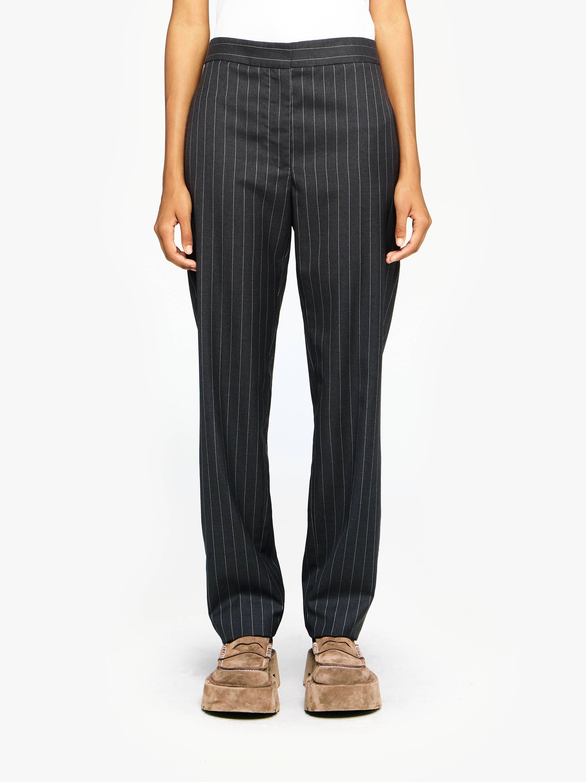 Pantalon Taillor À Jambe Droite - Mid Grey Melange