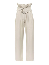 Pantalon fuselé taille haute - Stone
