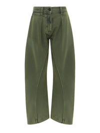 Pantalon à coutures torsadées - Olive