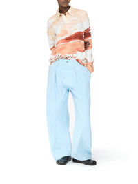 Pantalon à coutures torsadées - Pale Blue