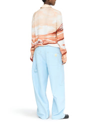 Pantalon À Coutures Torsadées - Pale Blue
