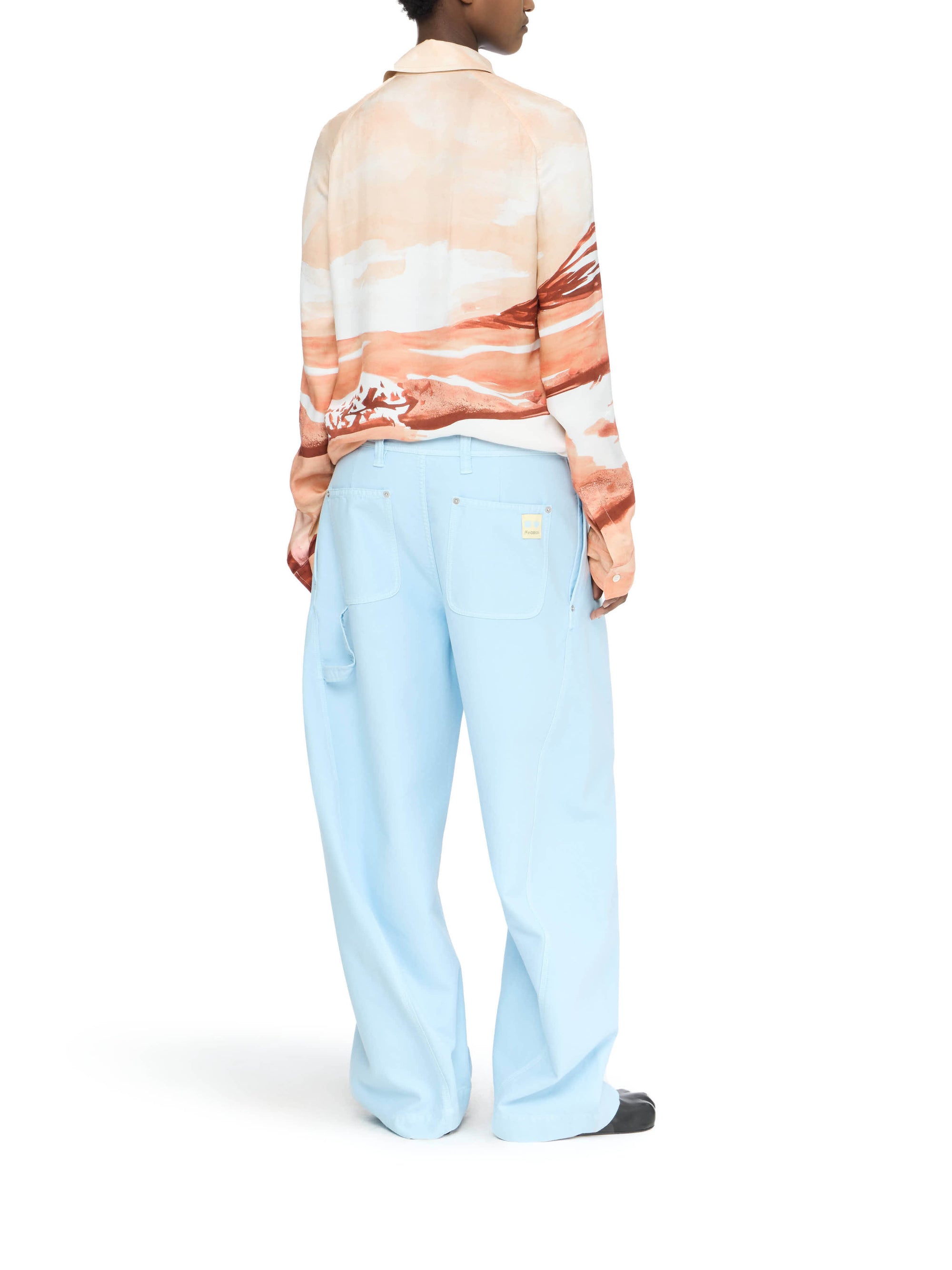 Pantalon À Coutures Torsadées - Pale Blue
