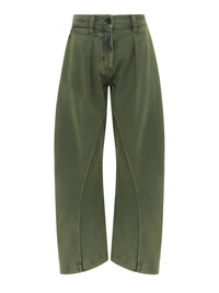 Pantalon à coutures torsadées - Olive