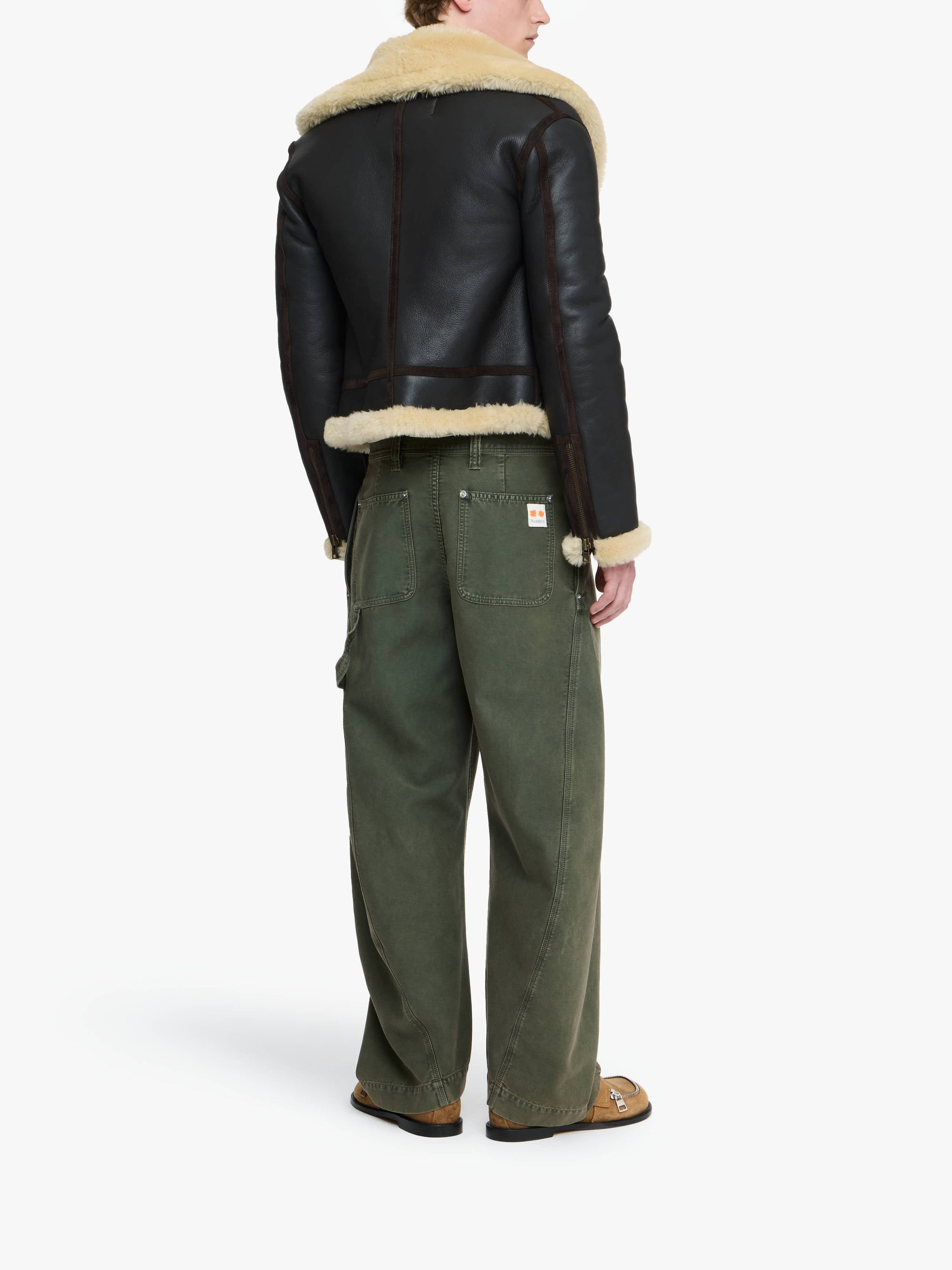 Pantalon À Coutures Torsadées - Olive
