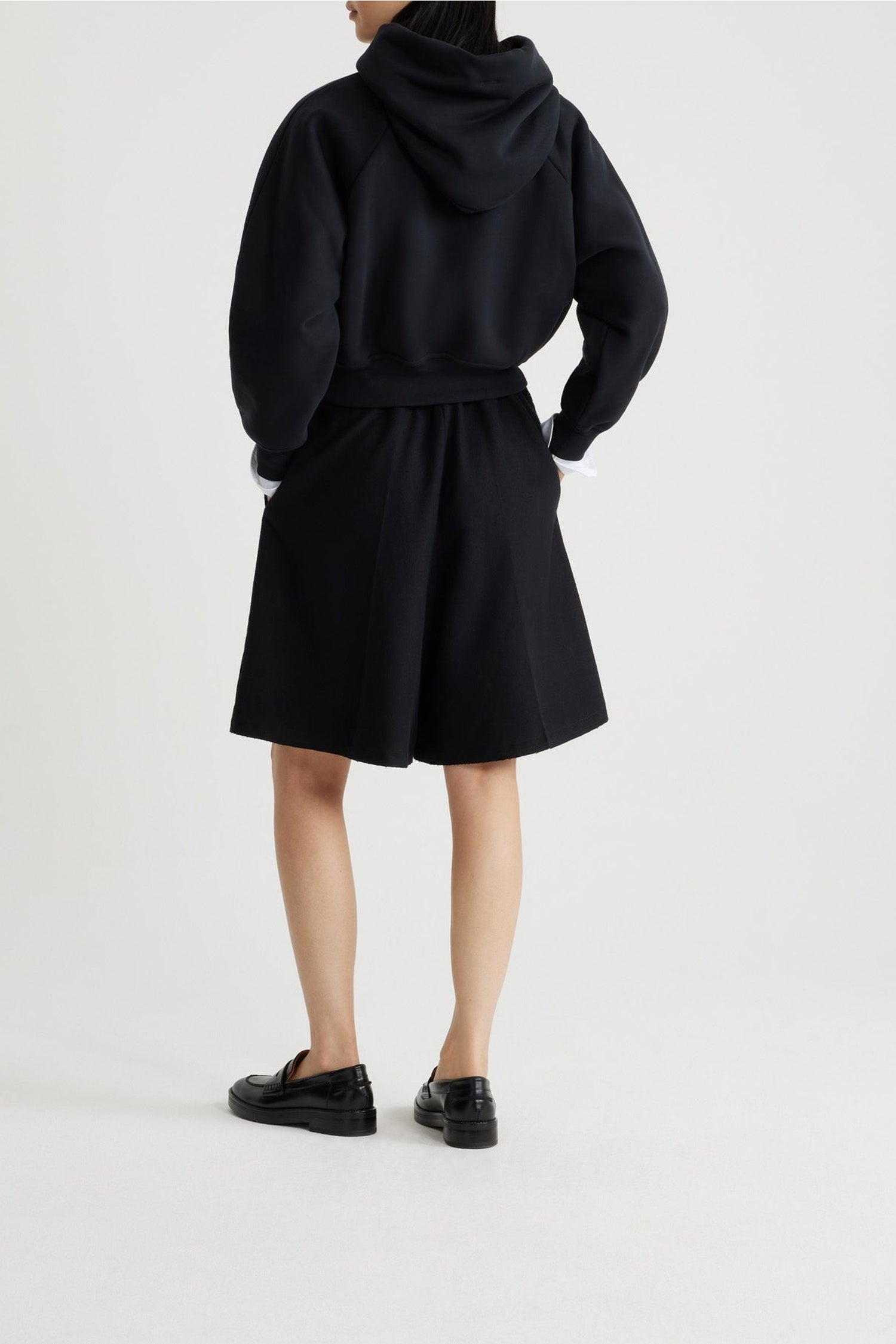 Bermuda en laine - Noir