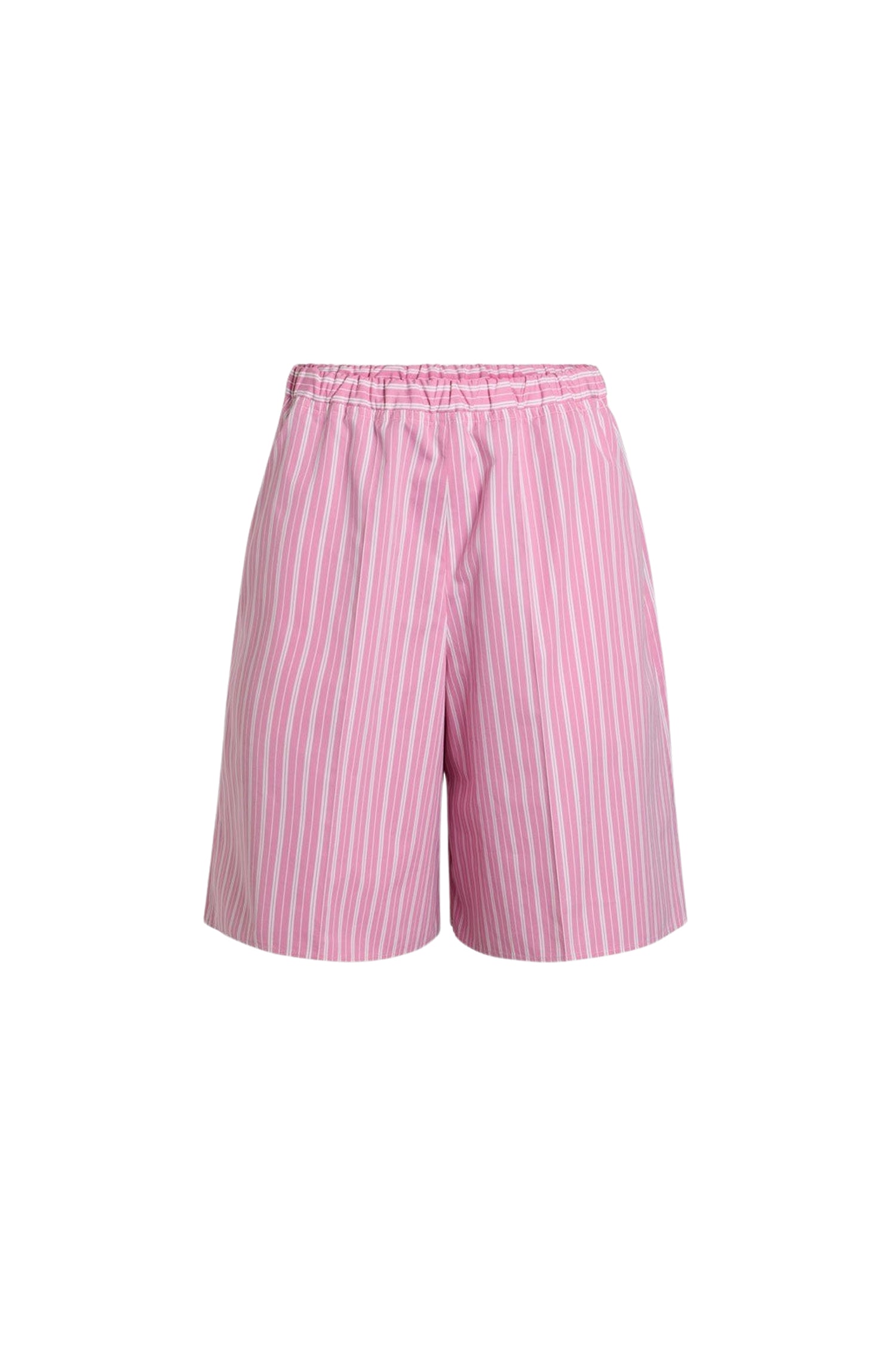 Pink Stripes / Bermuda en coton éco-responsable imprimé