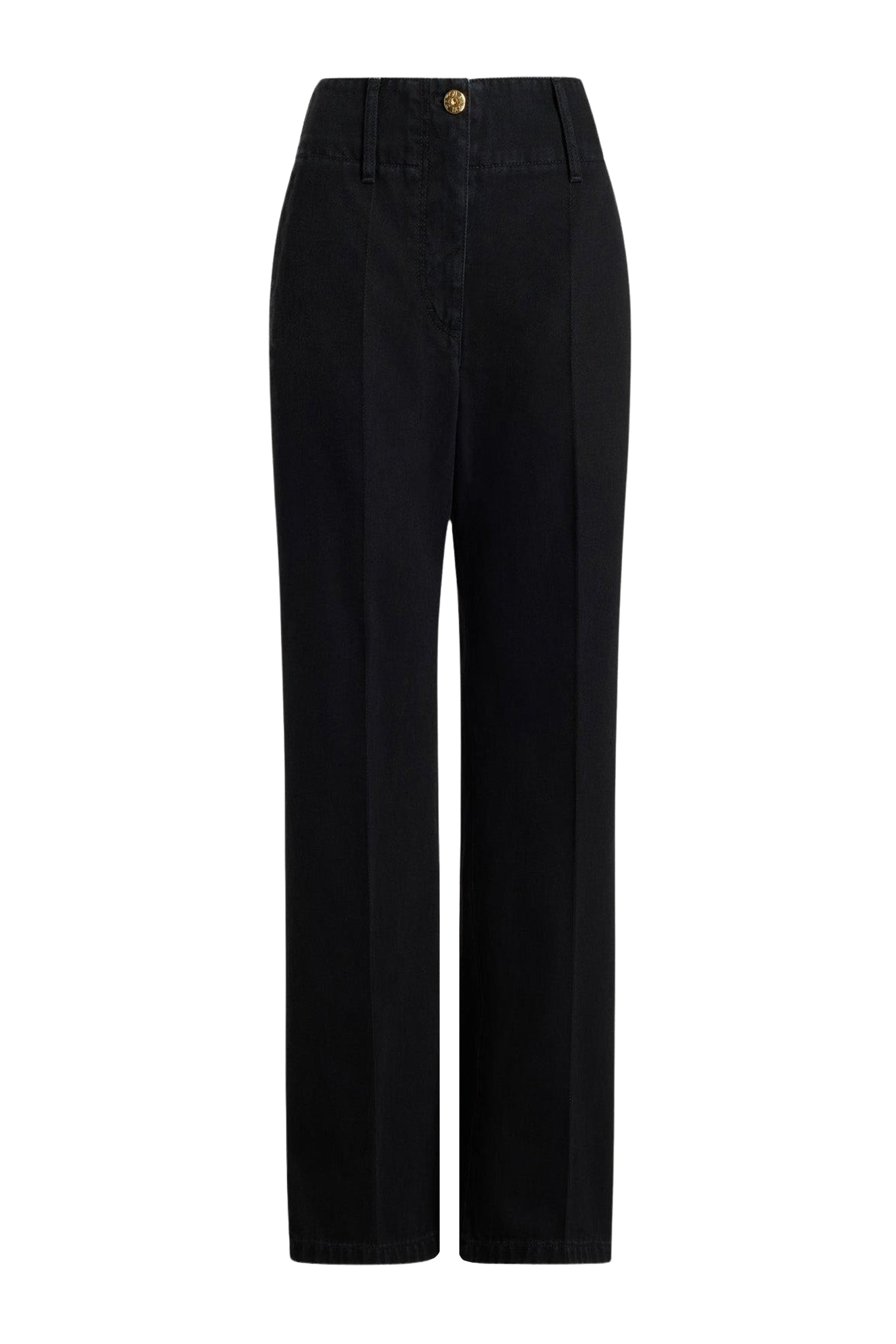 Pantalon à ceinture large en denim - Khol Stone