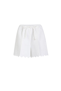 Short en javanaise matelassée - Blanc