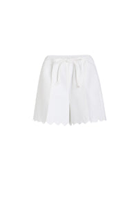 White / Short en viscose mélangée éco-responsable matelassée