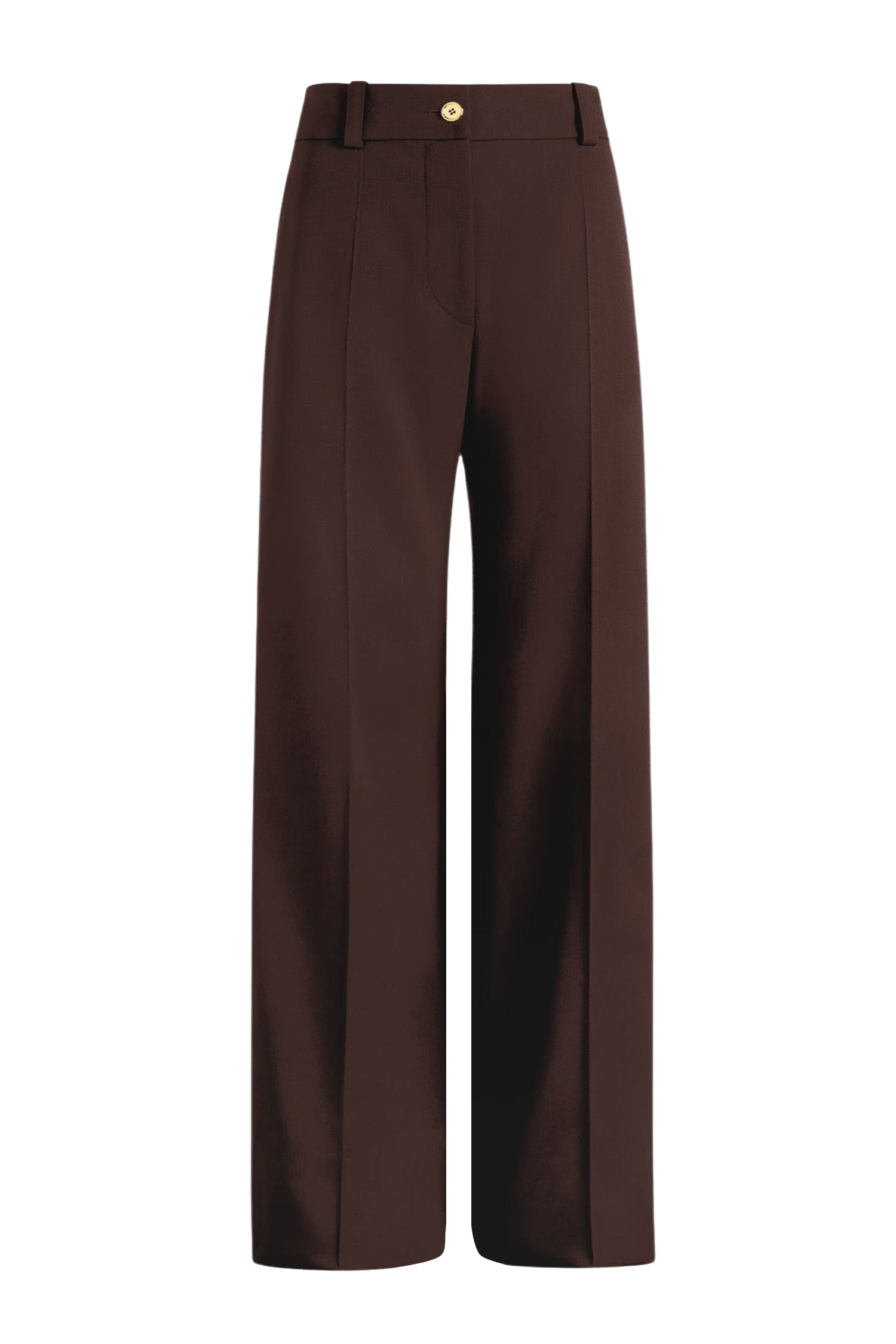 Pantalon évasé en laine - Smoked Ebony