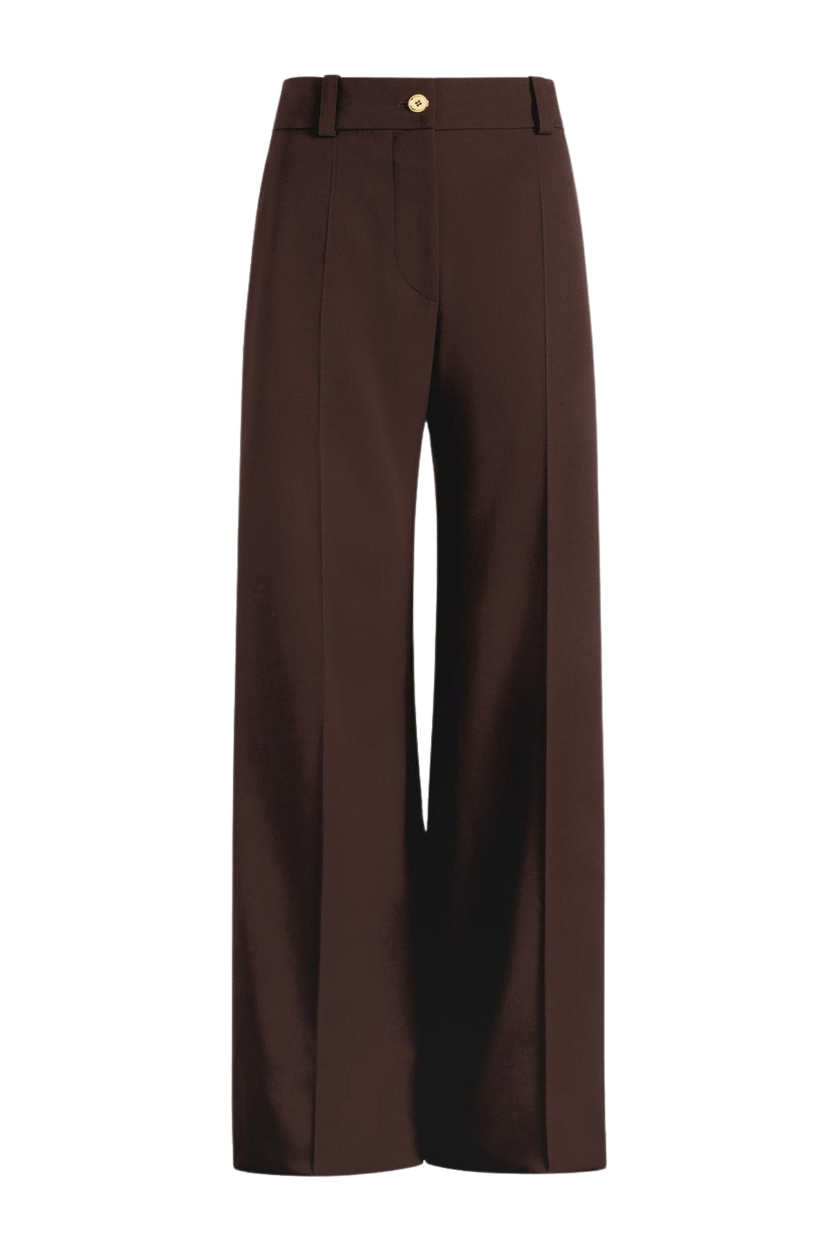 Smoked Ebony / Pantalon évasé en laine technique éco-responsable