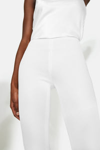 Flared Trousers - White