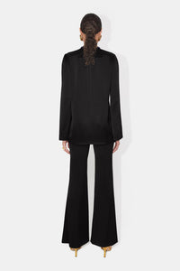 Satin Slip Jacket - Black