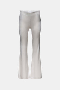Pantalon taille haute en satin Atruvia - Platinum