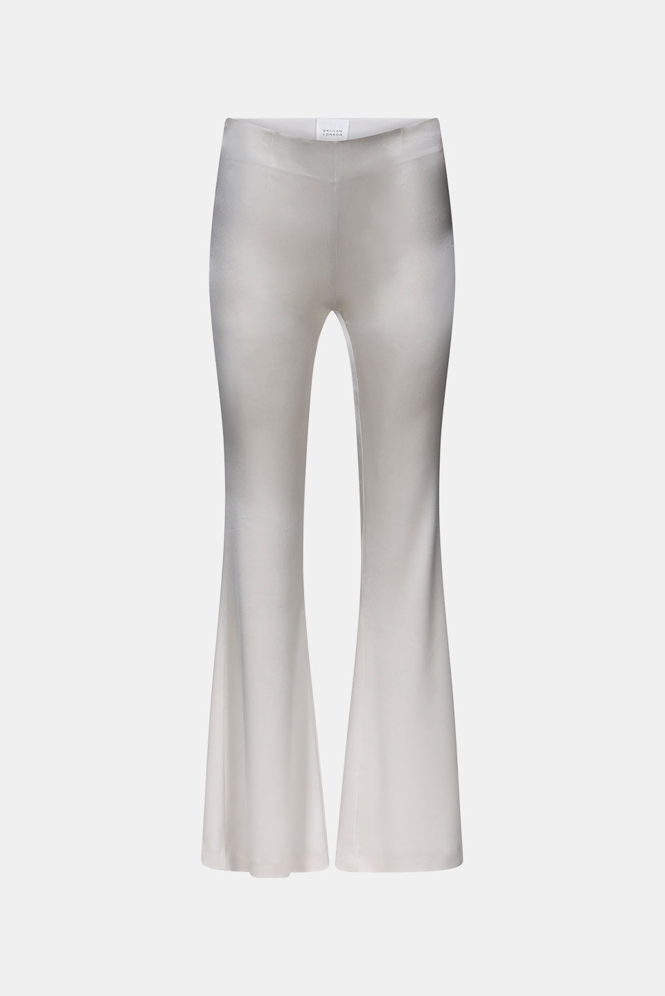 Pantalon taille haute en satin Atruvia - Platinum