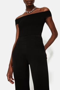 High Waisted Satin Trouser - Black
