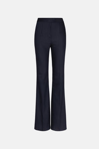 Boyfriend Trousers - Midnight & Creme Pinstripe