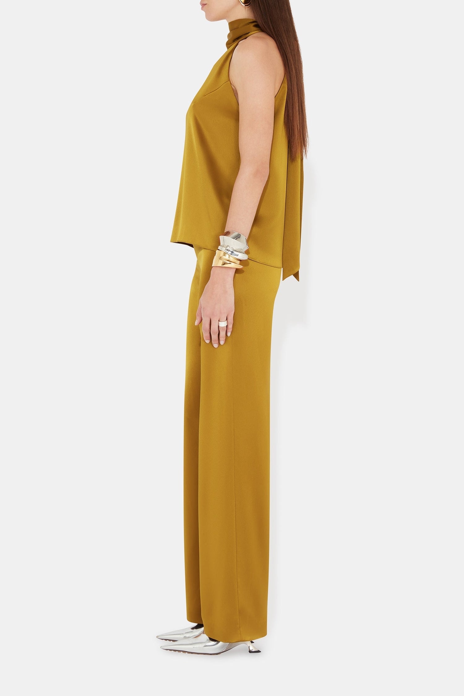 Pantalon Sister Moon en satin - Toffee