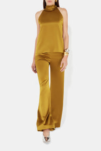 Pantalon Sister Moon en satin - Toffee