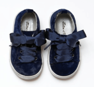 Baskets en daim - Marine