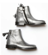 Bottes en cuir - Argent