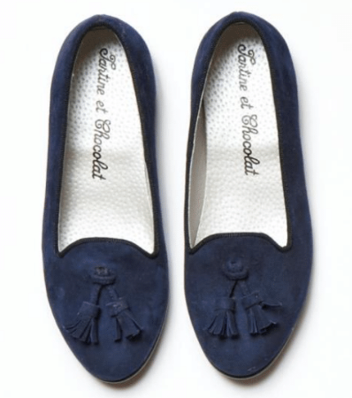 Suede loafers - Navy