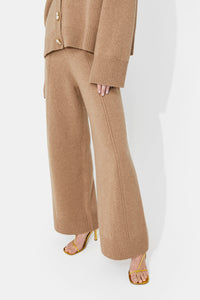 Theia Cashmere Trousers - Camel