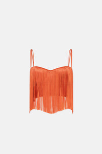 Top crop Nyx à franges - Coral Reef