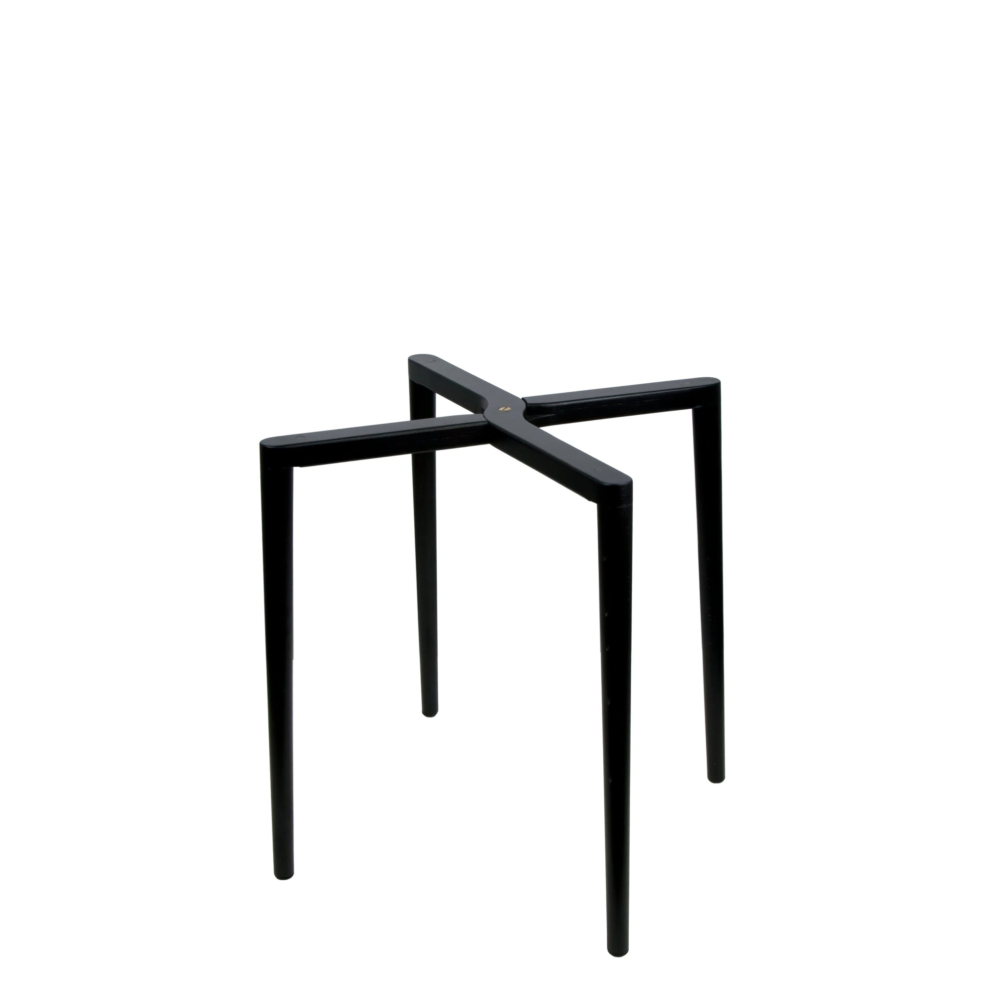 Solid wood folding tray support - Black